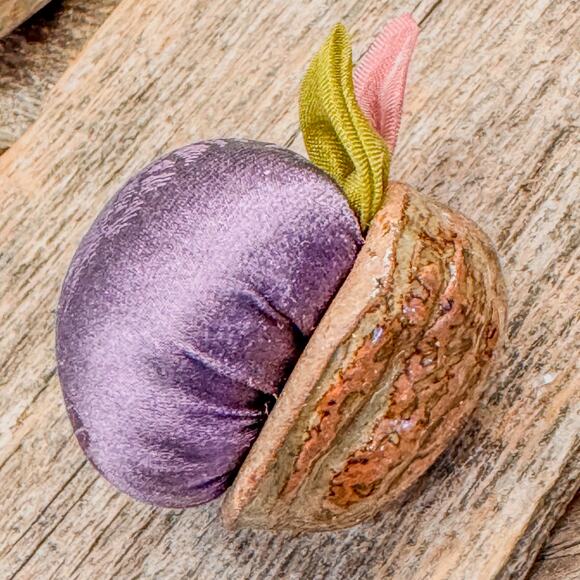 35 Vintage Handcrafted Ceramic and Fabric Faux Walnuts Decor-Pastel/Spring Hues - Picture 3 of 10